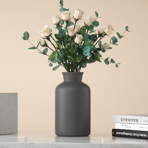 Jarrón De Cerámica Gris Para Decorar Jarrón Moderno De Decor 1