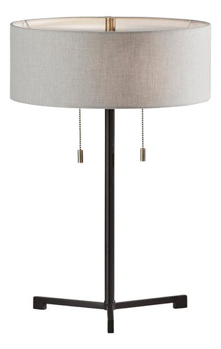 Adesso 1556-01 Wesley Lámpara De Mesa, 22.25 In., 2 X 60w, N 0