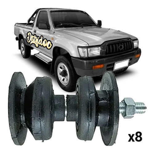 Kit X8 Soportes De Cabina (cabina Doble) Toyota Hilux H/2004 0