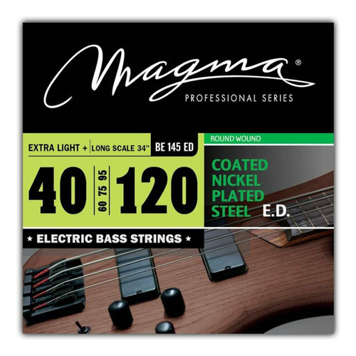 Encordado Magma Para Bajo Nickel Coated 5c 040-120 Be145ed 0