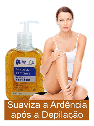 Gel Calmante Corporal Camomila 250ml Pós Depilação 0