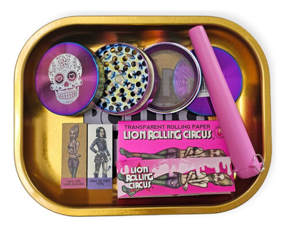 Grinder Tornasolado Arco Iris 4p Filtros Pre Armados Celulos 1