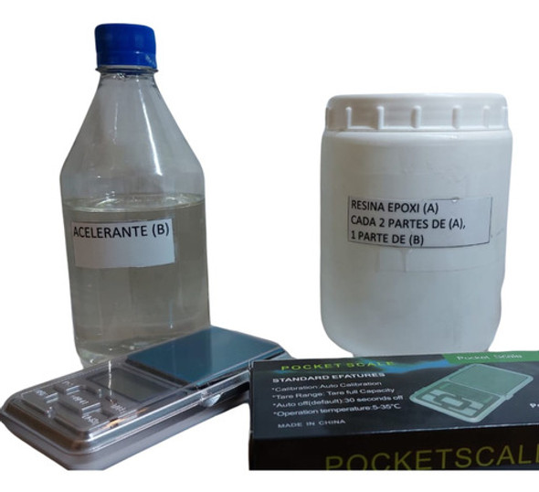 Combo: Resina Epoxi + Balanza De Precisión 0