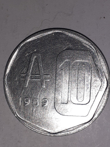 Moneda De 10 Australes Del Año 1989 0