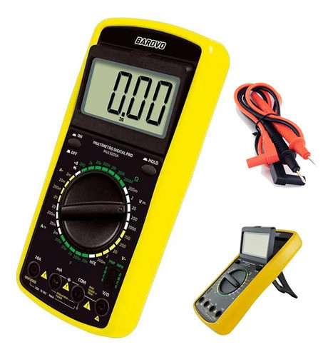 Tester Multímetro Digital Pro Display Medición Led Voltaje 0