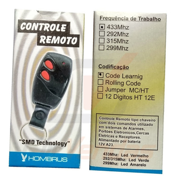 06  Controles Remoto P/ Motor De Portão Ppa Omega Sat 433mhz 1