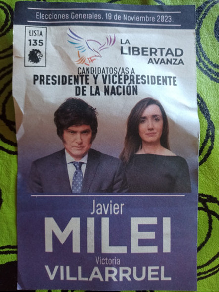 Boleta La Libertad Avanza Balotage Original 1