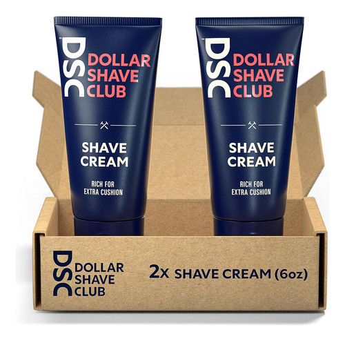 Dollar Shave Club Creme De Barbear, Azul, 300 Ml, 2 Unidade 0