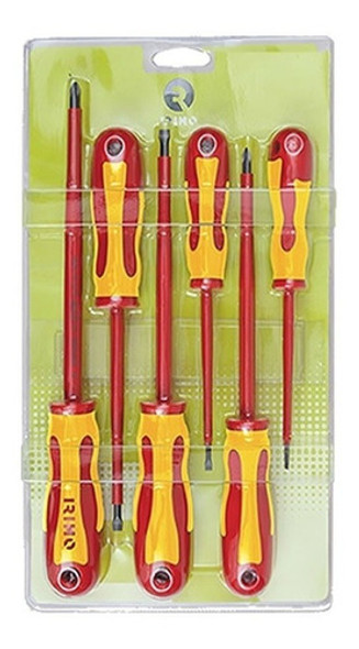 Juego Destornilladores Aislados Irimo 459v-6-b 6 Pzas 1000v 1