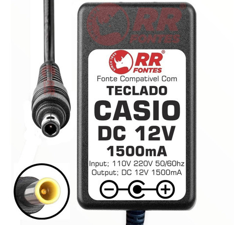 Fonte Compativel Com Casio Ad-a12150lw Bivolt Automatica 0