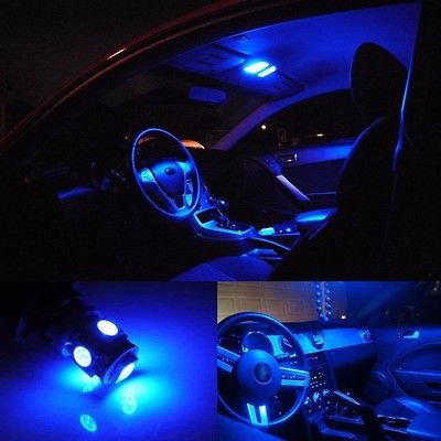 6pcs Led Azul Bombillas Kit Interior Para 2013-2015 Honda Ci 1