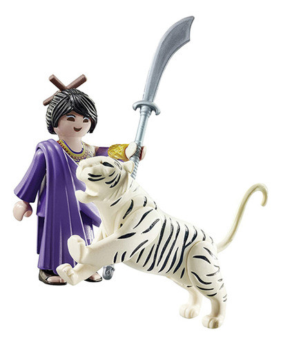 Playmobil Luchadora Asiática Con Tigre Blanco 70381 1