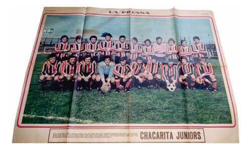 Chacarita Jrs Antiguo Poster La Prensa Año 1971 0