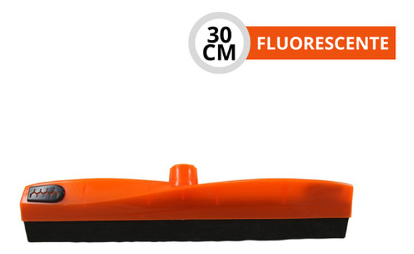 Rodo Plástico Borracha Dupla Eva Puxa E Seca 30cm Sem Cabo 1