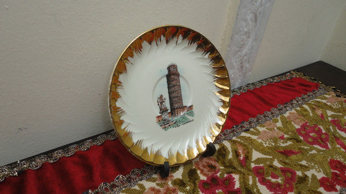 Plato Italiano Antiguo Porcelana Torre De Pisa Decorar Vealo 1