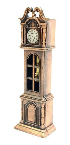 Sacapuntas Metálico Bronce De Colección Reloj Pie C/ Péndulo 1
