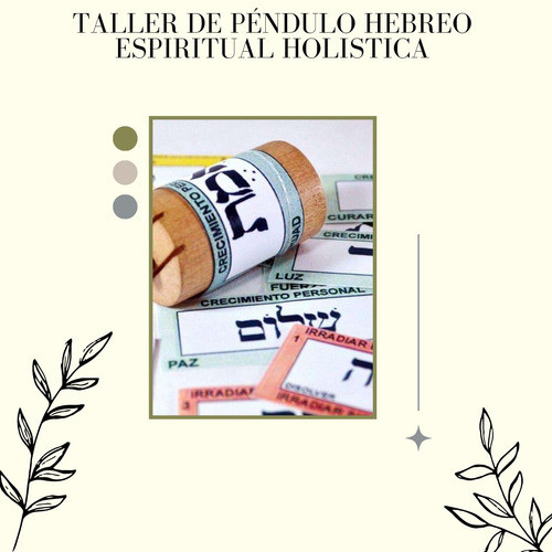 Pendulo Hebreo Con Tabla Diagnostica Y Etiquetas 0