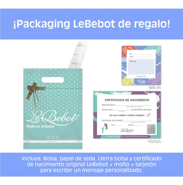 Muñeca Real Bebe Recién Nacido Reborn Lebebot Original 417-4 1