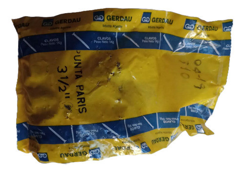 Clavo  Punta París  3 1/2    Pulgadas Por 1 Kg 0