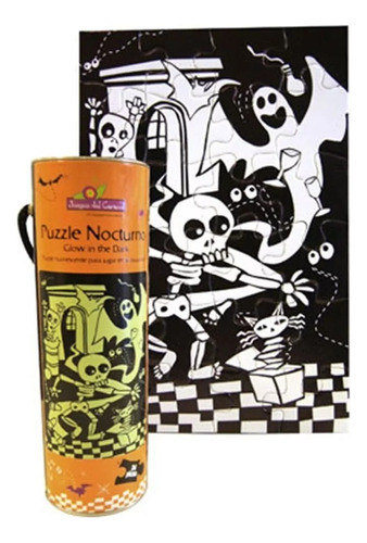 Rompecabezas Puzzle Flúo Brilla Oscuridad 24p Fantasma 0