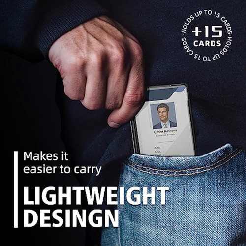 Firstvip Cartera Delgada Para Hombre, Bolsillo 1