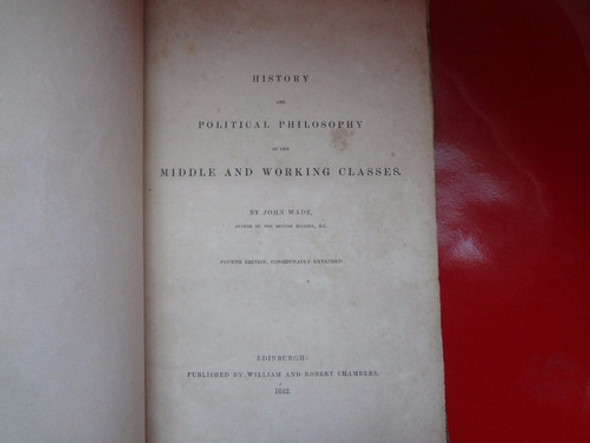 History And Political Philosophy By John Wade 0