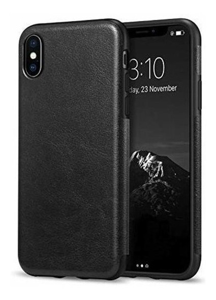 Tendlin iPhone X  funda Con Premium Piel Fuera Y Flexible T 0