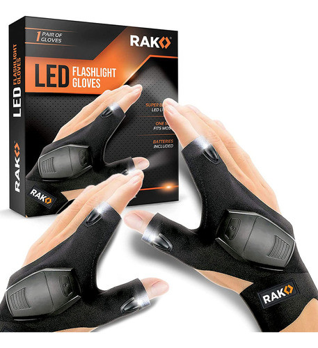 Rak Guantes De Linterna Led Con Pilas Aaa, Regalos Del Día. 0