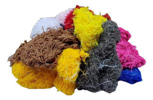 Estopa Colorida Limpeza Polimento Automotivo Fina 6kg 1