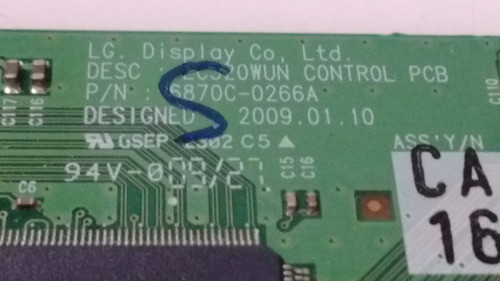 Placa T-con Philips 32pfl5604 C/gtía! 6870c-0266a 1