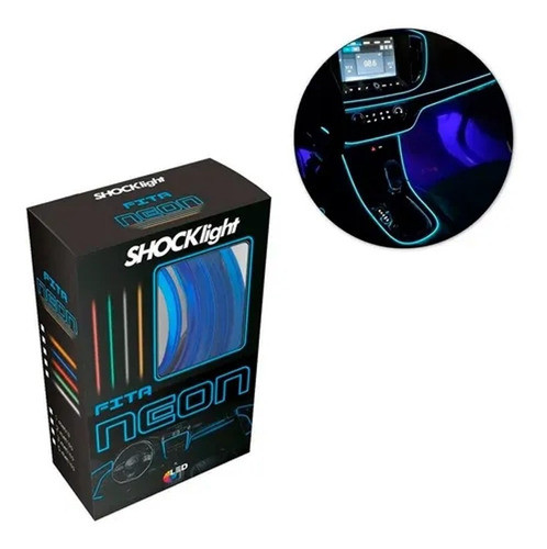 Fita Led Luz Interna Neon Painel Carro 3 Metros Tunning Azul 0