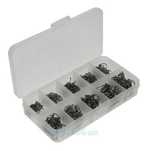 Lote 500pcs 10 Tamaños Diferentes Peces Ganchos De Avíos Par 1