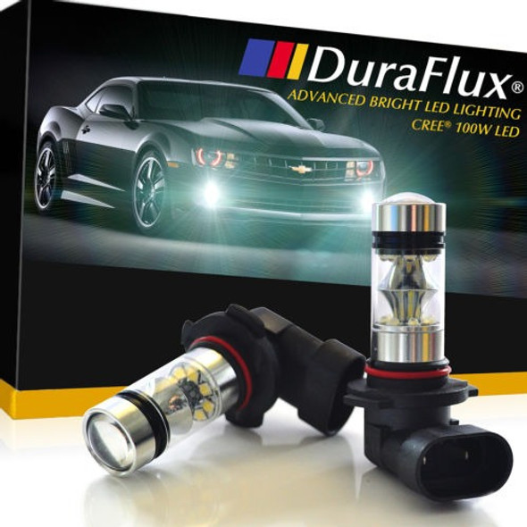 Duraflux 100w H10 9145 Led Niebla Drl Proyector Bombillas Bl 0