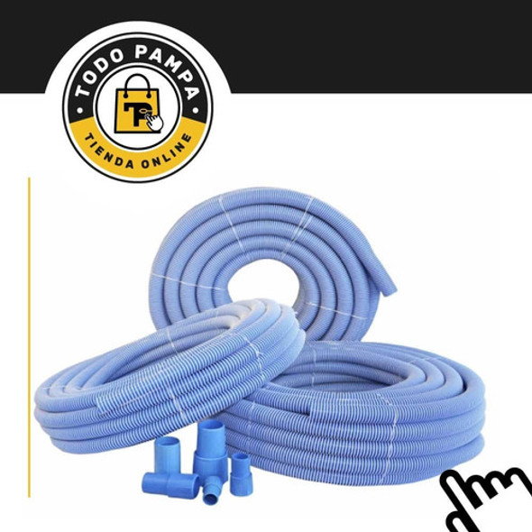 Combo Barrefondo 8 Ruedas + 5 Mts Manguera 1 1/2 Vulcano C 1