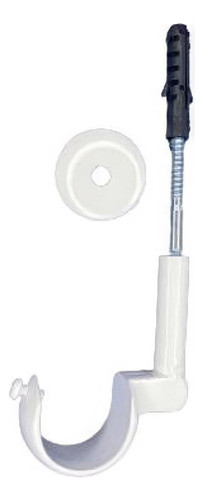 Kit Varao Cortina 28mm 2,5m Alumínio Com Suportes De Teto 1