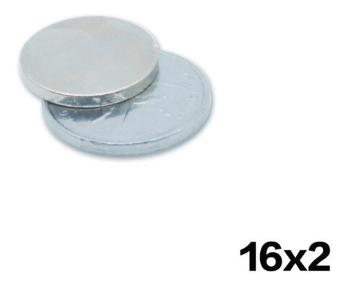 Imán De Neodimio 16x2mm - 15 Unidades 1
