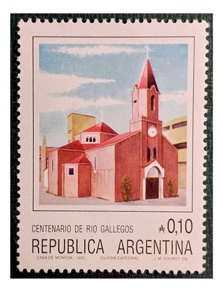 Argentina 1985 100 Años Rìo Gallegos Gj 2267. Mint 0