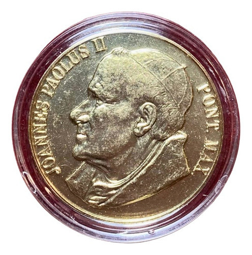 Medalla Token Vaticano Juan Pablo 2 Roma Plaza San Pedro Unc 0