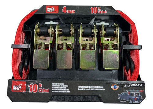 Cinta Amarre Juego 4 Unidades Catracas Big Red 0