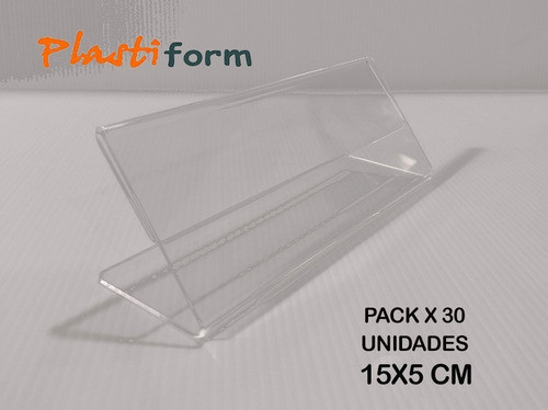 Porta Nombre Portanombres 150 X 50 Mm Acrilicos 1