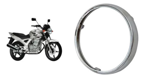 Aro Farol Cbx 250 Aço Cromado 0