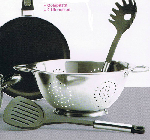Colapasta (colador) Con 2 Utensilios Para Teflon 1