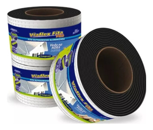 Membrana Adhesiva Asfáltica - Rollo 10 Mts X 10 Cm 0
