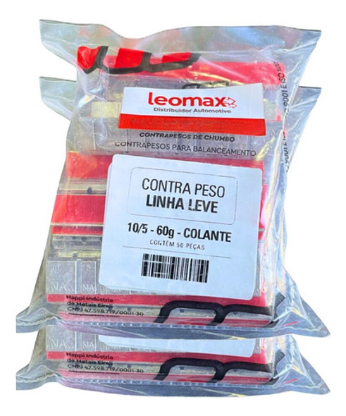 Kit 02 Pct Chumbo Colante Contra-peso 5/10- 100pçs 3kg 0