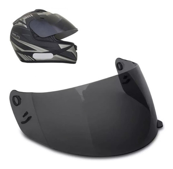 Viseira Fumê Capacete Ebf New Spark - E0x Eox E17 0
