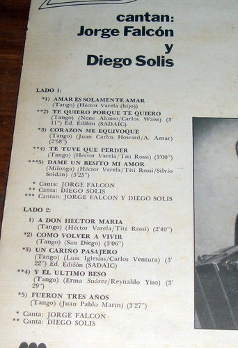 Hector Varela Amar Es Solamente Amar Lp Argentino / Kktus 1