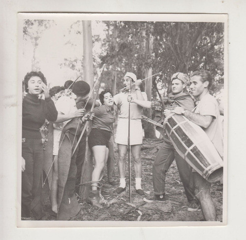 1958 Fotografia Vintage Festejo En Campamento Ymca Uruguay 0