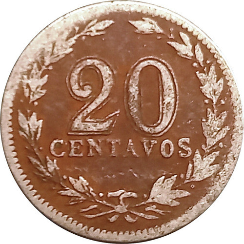 Argentina Niquel De 20 Centavos Del Año 1897  Hermosa Pátina 1