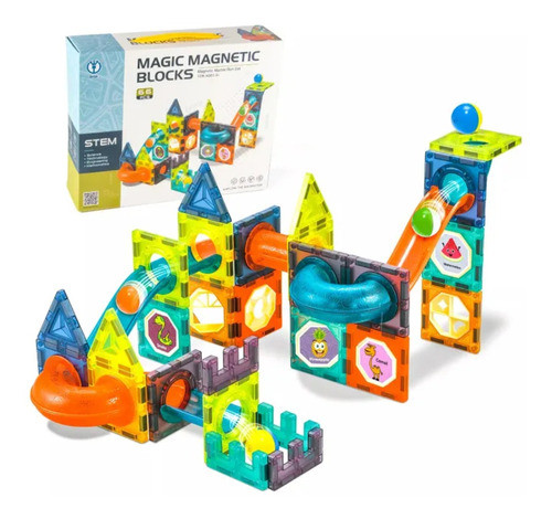 Juego De Bloques Magnéticos 66 Piezas Universo Binario 1