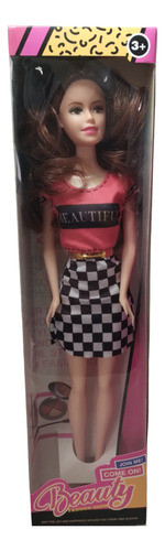 Muñeca Con Ropa Y Zapatos Beauty Fashion Caja Nueva 13cm 0